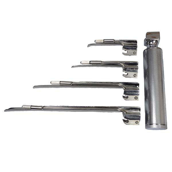 Laryngoscope Kit with Handle & 4 Blades