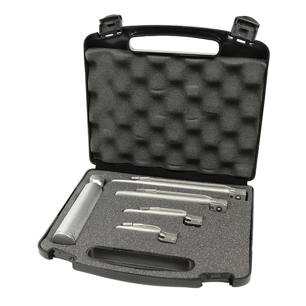 Laryngoscope Kit with Handle & 4 Blades