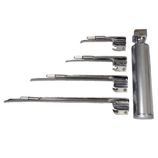 Laryngoscope Kit with Handle & 4 Blades
